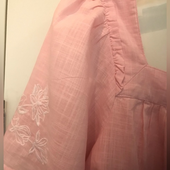 NWT Draper James Maren Shift Dress Pink with White Floral Embroidery Siz… - Picture 7 of 8